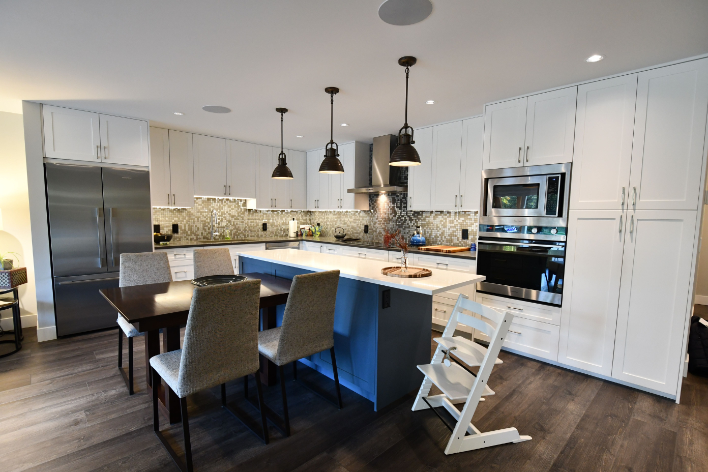 basement large kitchen island